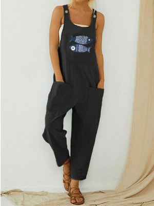 Jump Suits for Women Fashion Jumpsuits Casual Cotton Linen Women Clothing Best Seller Vetement Femme Ropa Mujer Bodysuits New | TageUnlimited