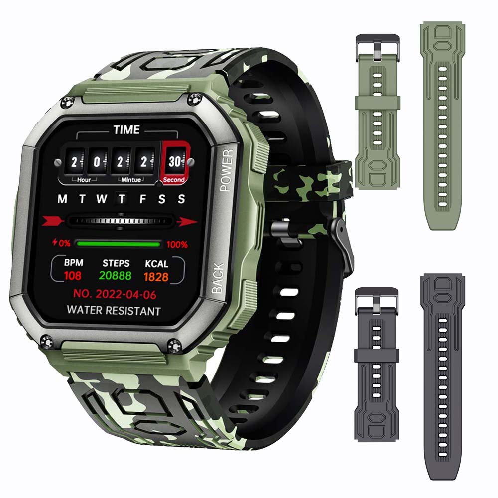 New Smart Watch Men Big Battery Music Play Fitness Tracker Bluetooth Dial Call Sport Smartwatch Men for IOS Android | TageUnlimited
