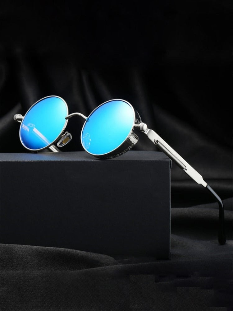 Metal Steampunk Sunglasses Men Women Fashion Round Glasses Brand Designer Vintage Sun Glasses High Quality | TageUnlimited