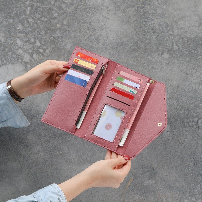 Women Short Wallet Small Fashion Luxury Brand Leather Purse Ladies Card Bag for Women Clutch Female Purse Money Clip Wallet | TageUnlimited