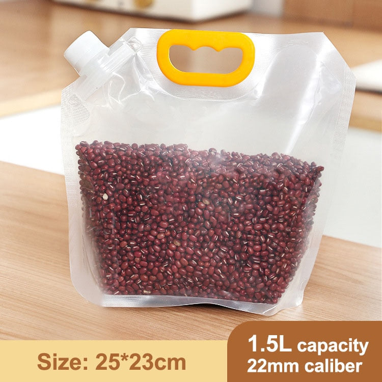 Grains Storage Packaging Bag Cereals Moisture Insect Proof Sealed Bag Thickened Portable Food Rice Bean Container Nozzle Bag | TageUnlimited