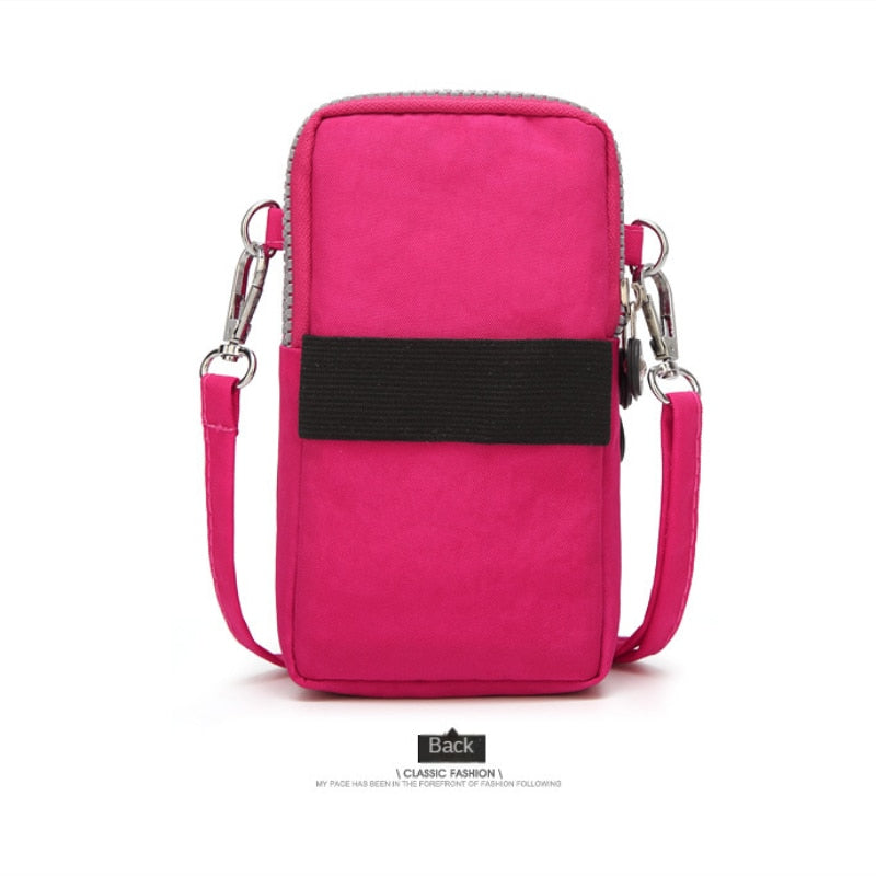 Small Shoulder Bag Nylon Women Mobile Phone Bag Mini Female Messenger Purse Lady Wallet CrossBody Bag Women Handbag