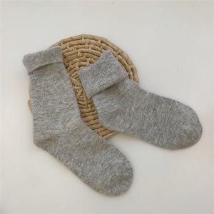 Solid Rabbit Hair Woman Socks Winter Thick Warmer Long Socks Japanese Kawaii Cute Thermal Cashmere Christmas Sock New Year Gifts | TageUnlimited