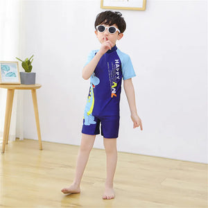 European One Piece Swimsuits Girls Swimwear Kids Boys Bathing Suit Cartoon Unicorn Quick Drying Swimming Clothes Baby Beachwear