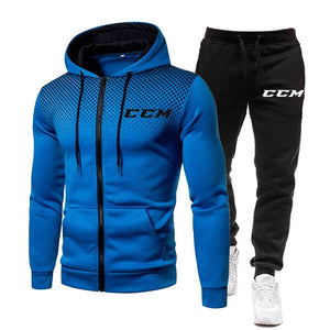 Brand New Fall Men CCM Sets Pants Clothing Sweatsuit Cardigan Fashion Hoodies Clothes Trousers Sportswear Sweatpants Tracksuits | TageUnlimited