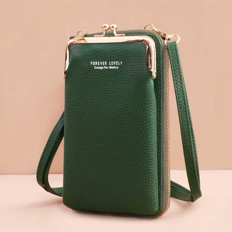 3 Style Women Bags Soft Leather Wallets Touch Screen Cell Phone Purse Crossbody Shoulder Strap Handbag for Lady | TageUnlimited