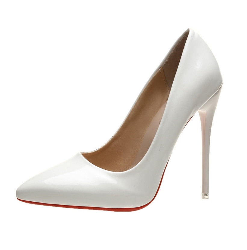 Fashion High Heels 35-45 Plus Size Women Shoes 12cm Thin Stiletto Banquet Wedding Shoes Sexy Pointed Toe Ladies Party Shoes | TageUnlimited