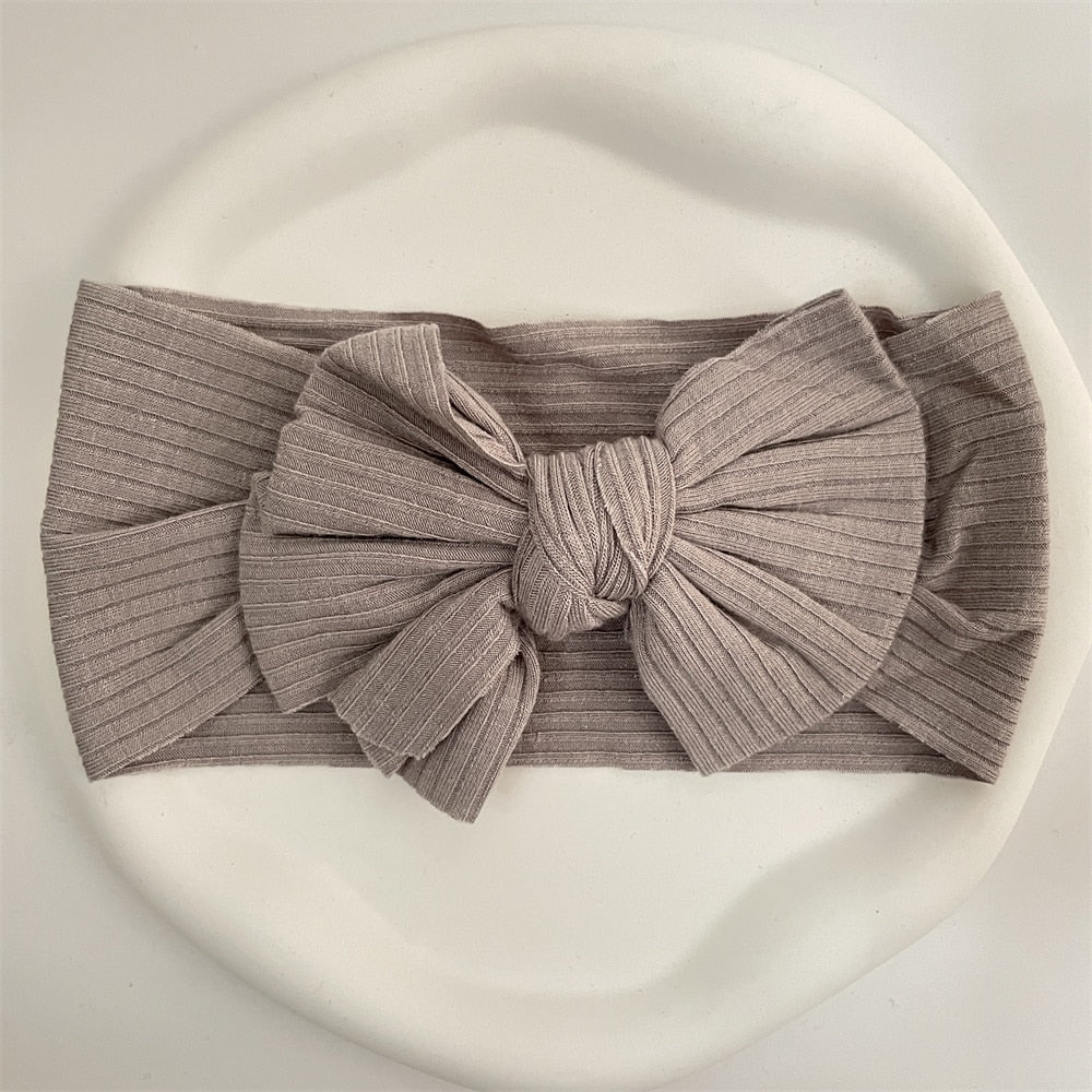 New Colors Knit Baby Headbands Rib Bow Elastic Soft Newborn Headbands for Baby Girl Children Turban Infant Kids Hair Accessories | TageUnlimited