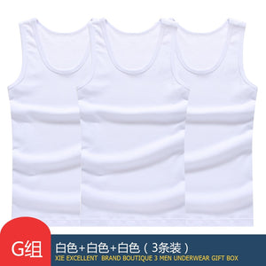 Hot Sale 3pcs / 100% Cotton Mens Sleeveless Tank Top Solid Muscle Vest Undershirts O-neck Gymclothing Tees Whorl Tops | TageUnlimited