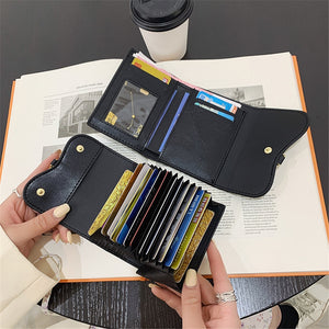 Women Short Wallet Small Fashion Luxury Brand Leather Purse Ladies Card Bag for Women Clutch Female Purse Money Clip Wallet | TageUnlimited