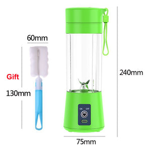 Portable Blender Mini Mixer Electric Juicer Machine Fresh Fruit Juice Blender Smoothie Maker Blender Cup Bottle A Travel Kitchen | TageUnlimited