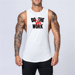 Cotton Workout Gym Tank Top Mens Muscle Sleeveless Sportswear Shirt Stringer Fashion Clothing Bodybuilding Singlets Fitness Vest | TageUnlimited