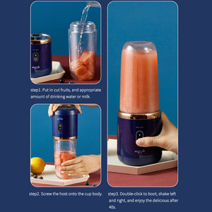 Portable Juicer Blender 300ml Electric Fruit Juicer USB Charging Lemon Orange Fruit Juicing Cup Smoothie Blender Machine | TageUnlimited