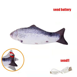 Cat Toys Electric Fish With USB Charging Built-In Lithium Battery Simulation Realistic Pet Molar Interactive Toys Pet Supplies | TageUnlimited