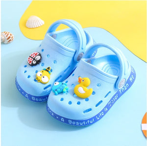 Kids Sandals  Hole Shoes Slippers Soft Anti-Skid Cartoon DIY Design Hole Baby Shoes Sandy Beach For Boys Girls | TageUnlimited
