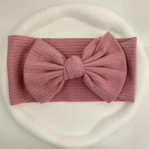 New Colors Knit Baby Headbands Rib Bow Elastic Soft Newborn Headbands for Baby Girl Children Turban Infant Kids Hair Accessories | TageUnlimited