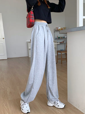 Gray Sweatpants for Women  Autumn New Baggy Fashion Oversize Sports Pants Balck Trousers Female Joggers Streetwear | 0 | TageUnlimited