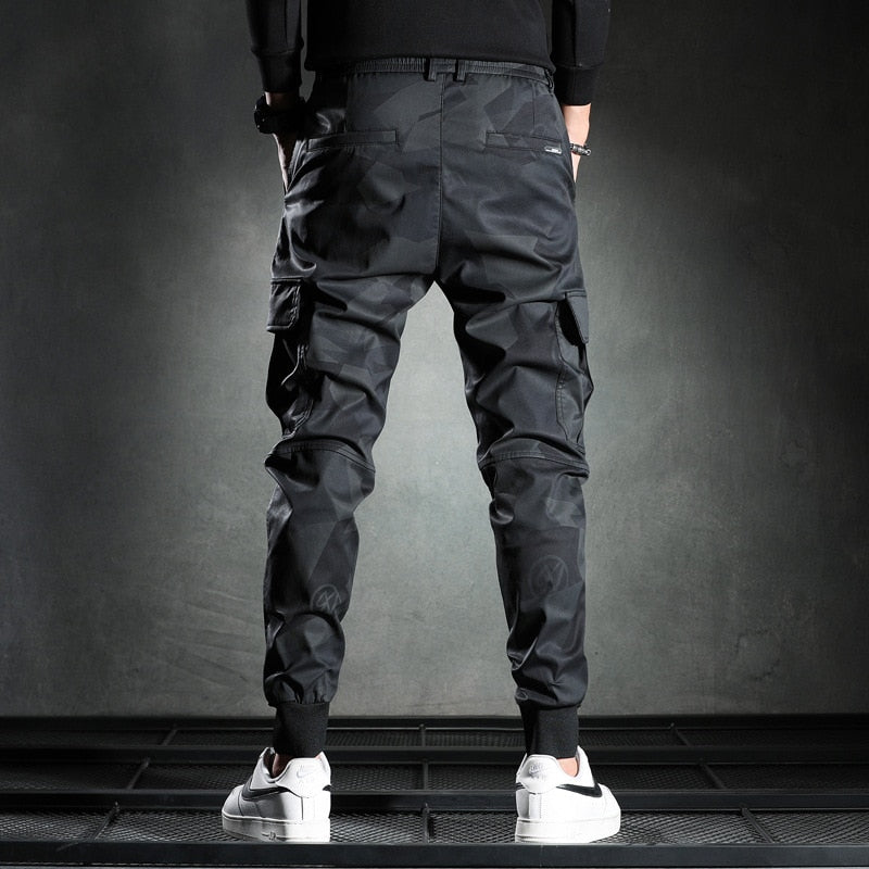 Sweatpants Men Camouflage Elasticity Military Cargo Pants Drawstring Multi Pockets Bottoms Casual Jogger Trousers | 0 | TageUnlimited