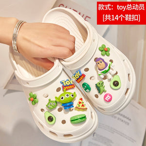 New 13pcs/set  Cartoon Shoe Buckle Novelty Cute Shoes Charms Accessories Fit Croc Clogs Girls Women X-mas Party Gitfs | TageUnlimited