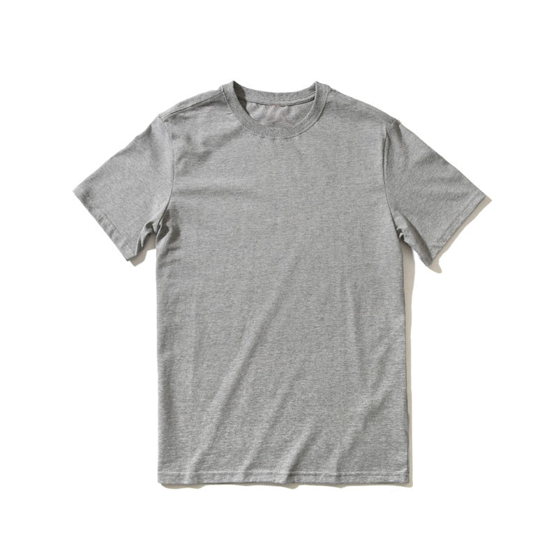 New Men T Shirt Cotton High Quality Short Sleeve Men T-shirt for Male Pure-color Leisure Man Tops Tshirt Tees | TageUnlimited