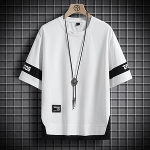 Hip Hop Loose Mens Streetwear T-shirts Casual Classic  Summer Short Sleeves Black White Tshirt Tees Plus Oversize 5XL 6XL | TageUnlimited