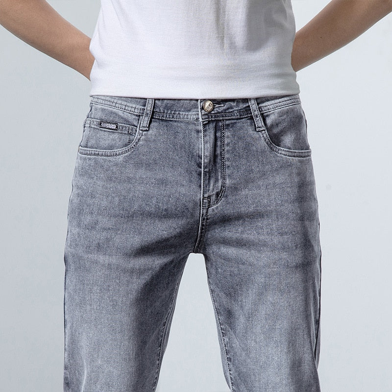 New Men Stretch Skinny Jeans New Spring Fashion Casual Cotton Denim Slim Fit Pants Male Trousers | TageUnlimited