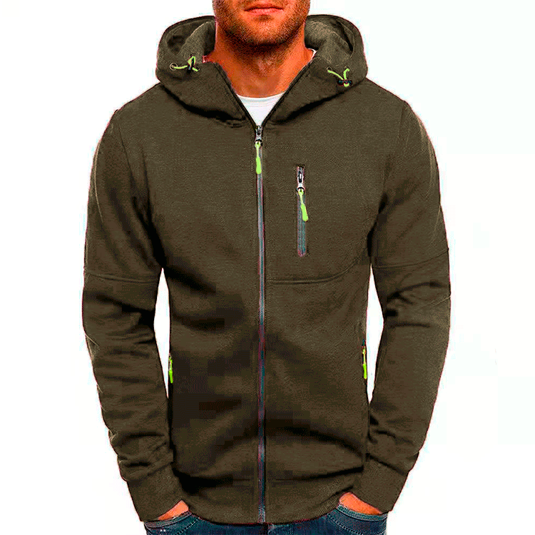 Brand New Men Hoodies Sweatshirts Leisure Cardigan Men Hooded Pullovers Jacquard Casual Man Hoody Sweatshirt Jackets | TageUnlimited