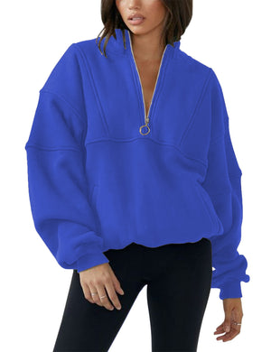 NWT Women Half Zip Fleece Hoodie Autumn Crop Winter Sweater Super Quality Jackets Outdoor Thick Fabric Jacket Free Shipping | 0 | TageUnlimited