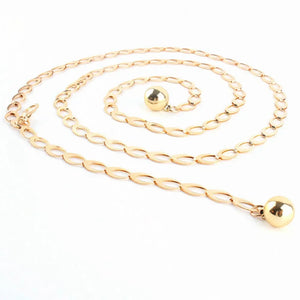 Women Fashion Belts Luxury Designer Belt Retro Silver Carved Hollow Out Chain Belt for Women Elegant Round Metal Women Belt