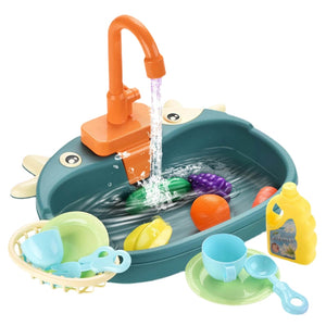 Kids Kitchen Toys Simulation Electric Dishwasher Pretend Play Mini Kitchen Food Educational Summer Toys Role Playing Girls Toys | TageUnlimited
