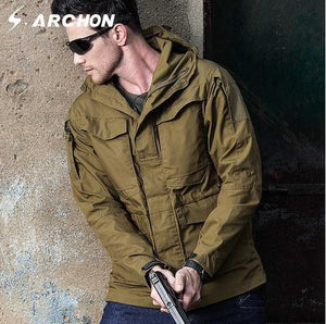 Tactical Windbreaker Men Waterproof Flight Pilot Coat Hoodie Military Field Jacket Winter Autumn | TageUnlimited