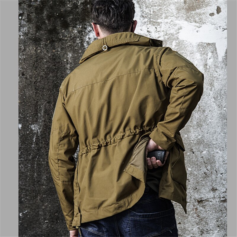 Tactical Windbreaker Men Waterproof Flight Pilot Coat Hoodie Military Field Jacket Winter Autumn | TageUnlimited