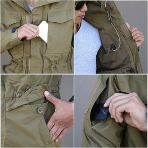 Tactical Windbreaker Men Waterproof Flight Pilot Coat Hoodie Military Field Jacket Winter Autumn | TageUnlimited