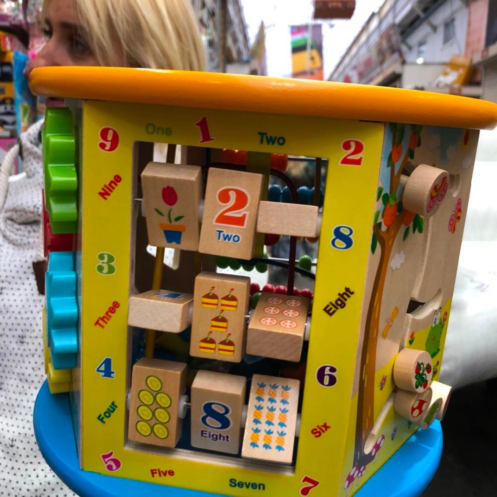 8 in 1 Busy Board Montessori Baby Wooden Cognitive Box Early Education Toys Children Learning Matching Games Interactive Gifts | TageUnlimited