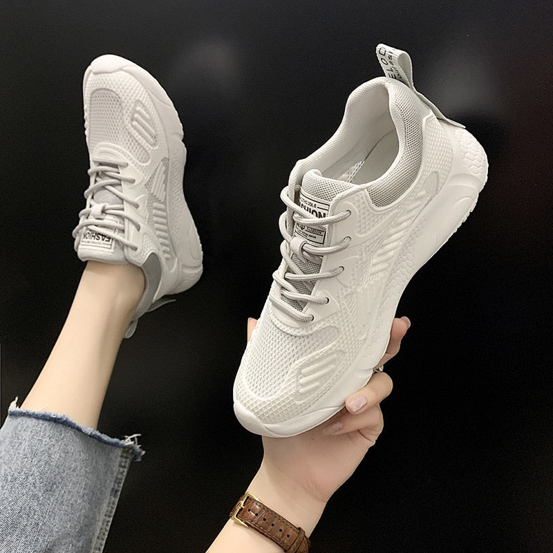 New Autumn Casual Shoes For Woman/man Flat Soft Bottom Sneakers Breathable Mesh Shoes Woman Braided Shoes | TageUnlimited