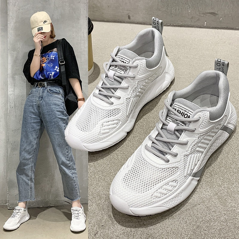 New Autumn Casual Shoes For Woman/man Flat Soft Bottom Sneakers Breathable Mesh Shoes Woman Braided Shoes | TageUnlimited