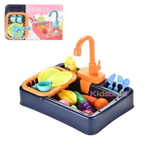 Kids Kitchen Toys Simulation Electric Dishwasher Pretend Play Mini Kitchen Food Educational Summer Toys Role Playing Girls Toys | TageUnlimited