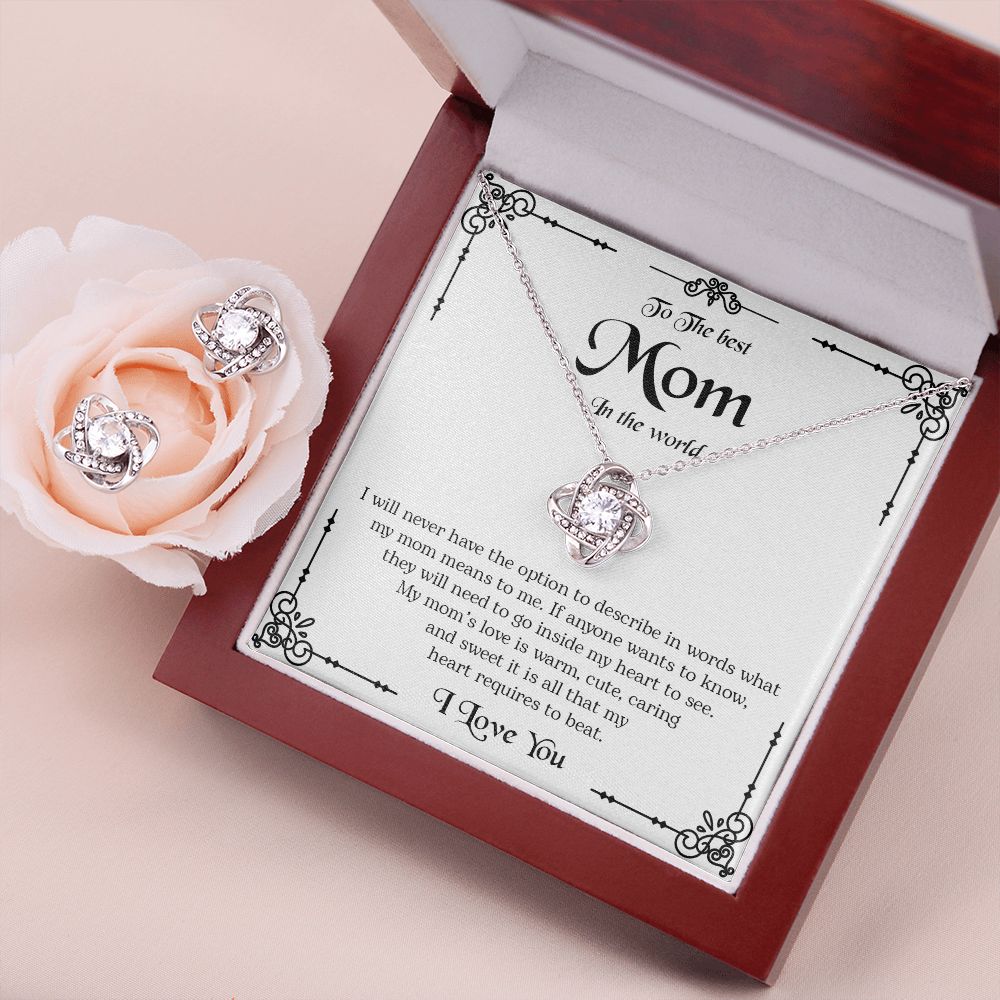 To The Best Mom In The World | I Love You | Jewelry | C30011TR, lx-C30011, P10019TR, PB23-WOOD, PP01-BLK, PT-3744, TNM-1, USER-184214 | ShineOn Fulfillment