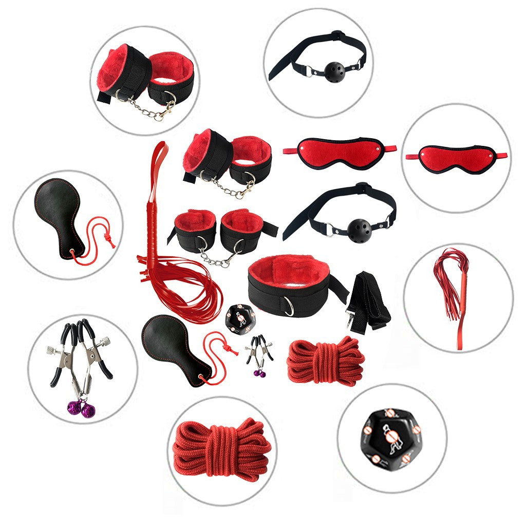 Sexy 10Pcs BDSM Toys Leather Bondage Sets Restraint Kits Sex Things For Couples | 0 | TageUnlimited
