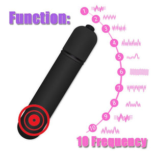 10 Frequency Waterproof G Spot Stimulator Massager Women Powerful Mini Bullet Vibrator Female Adult Sex Toys | TageUnlimited