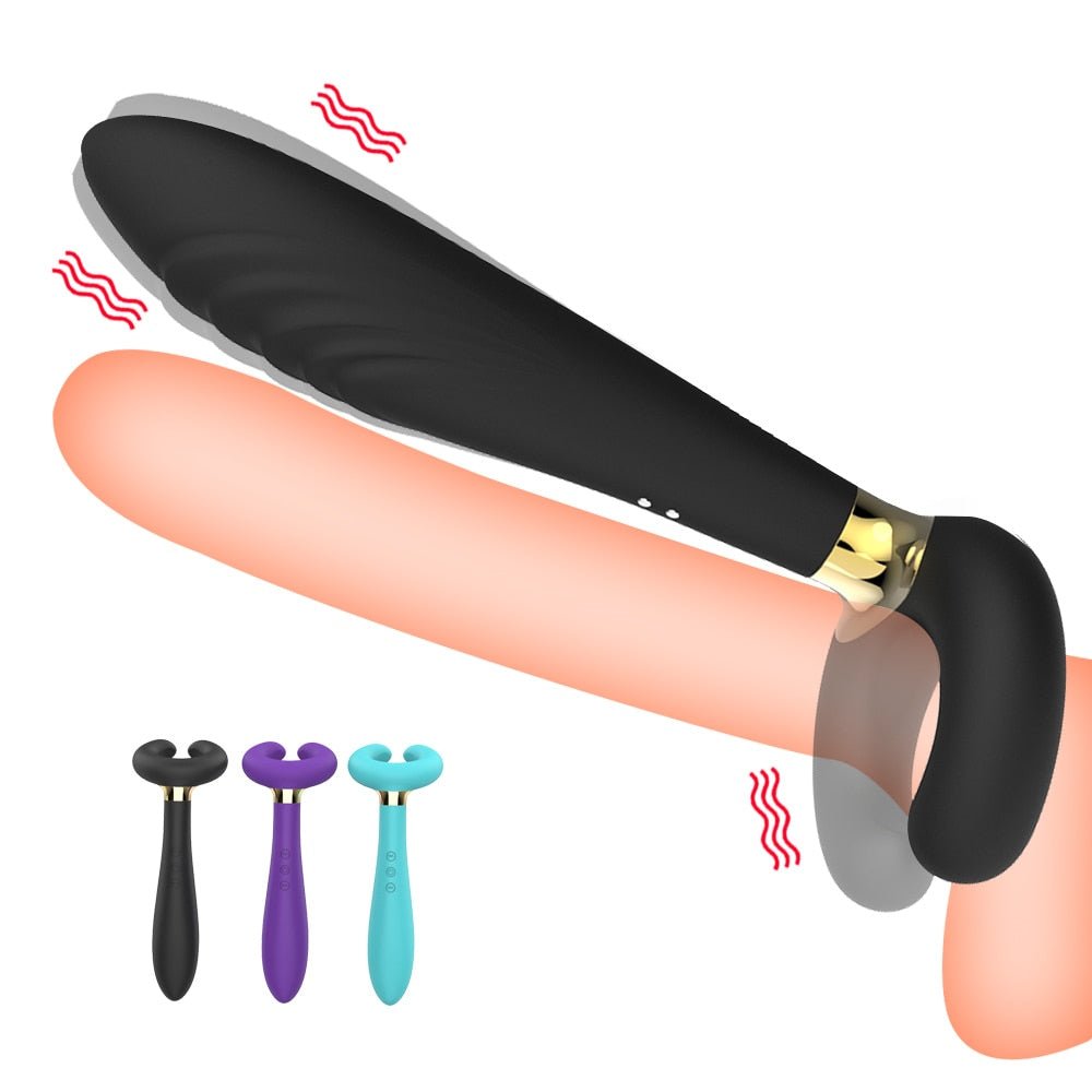 10 Speed Vibrator Double Penetration Anal Plug Butt Plug Vibrator For Men Strap On Penis Vagina Plug Adult Sex Toys For Couples | TageUnlimited