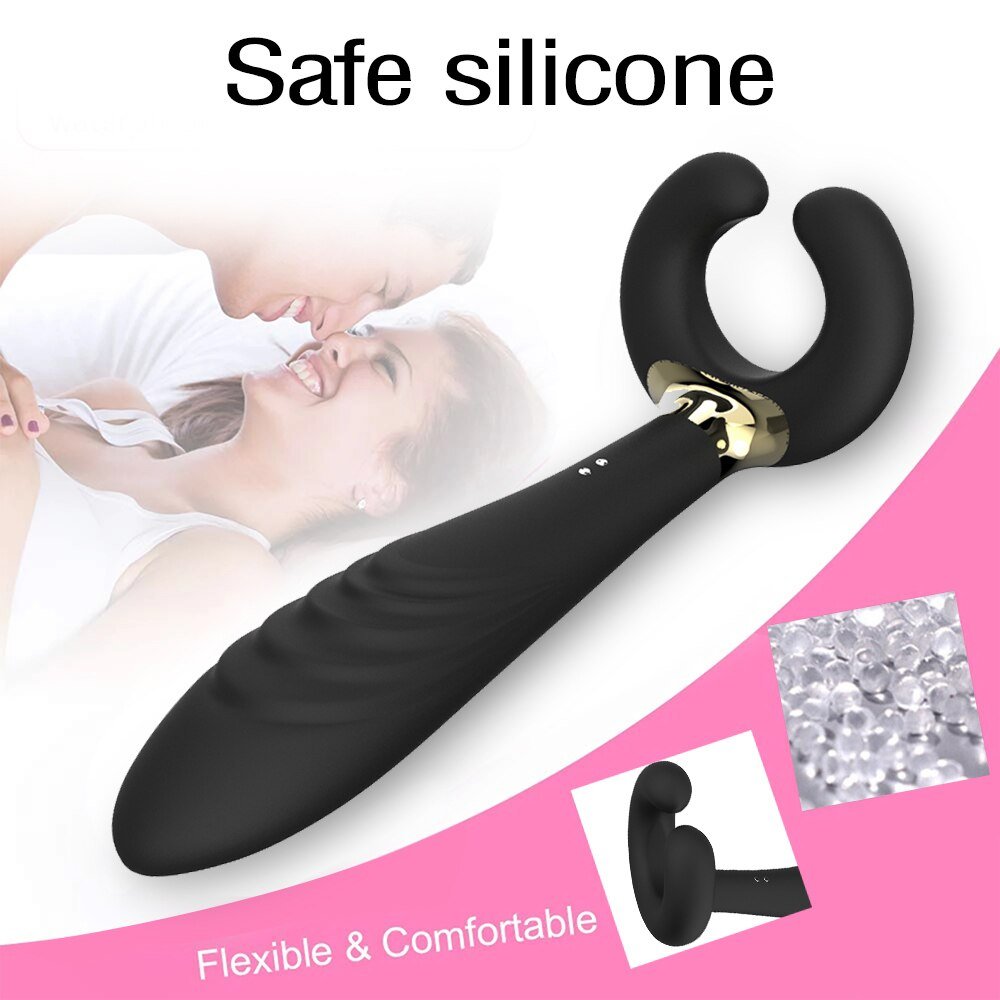10 Speed Vibrator Double Penetration Anal Plug Butt Plug Vibrator For Men Strap On Penis Vagina Plug Adult Sex Toys For Couples | TageUnlimited