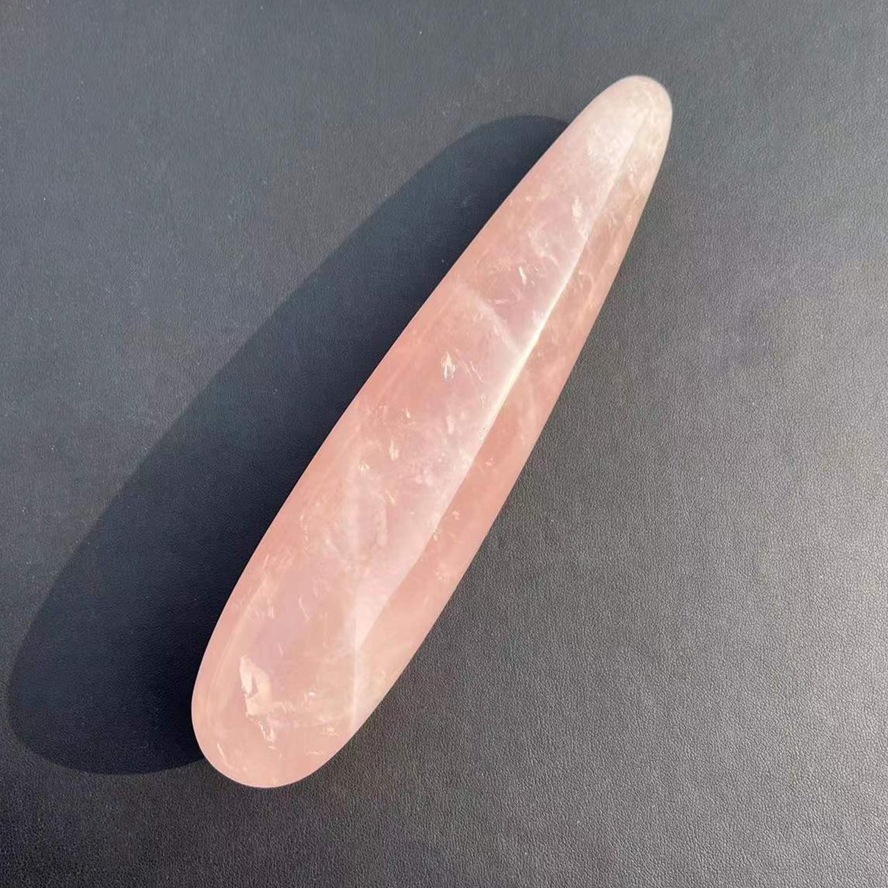 18 cm Large Size Natural Healing Stone Rose Quartz Certified Crystal Dildos. | Tage-Active