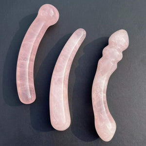 18 cm Large Size Natural Healing Stone Rose Quartz Certified Crystal Dildos. | Tage-Active