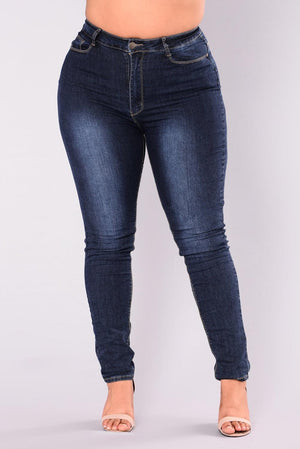 New Plus Size Jeans For Women High Waist Stretch Jeans Casual Denim Pencil Pants Fall Winter Clothing L-5XL Drop shipping | 0 | TageUnlimited