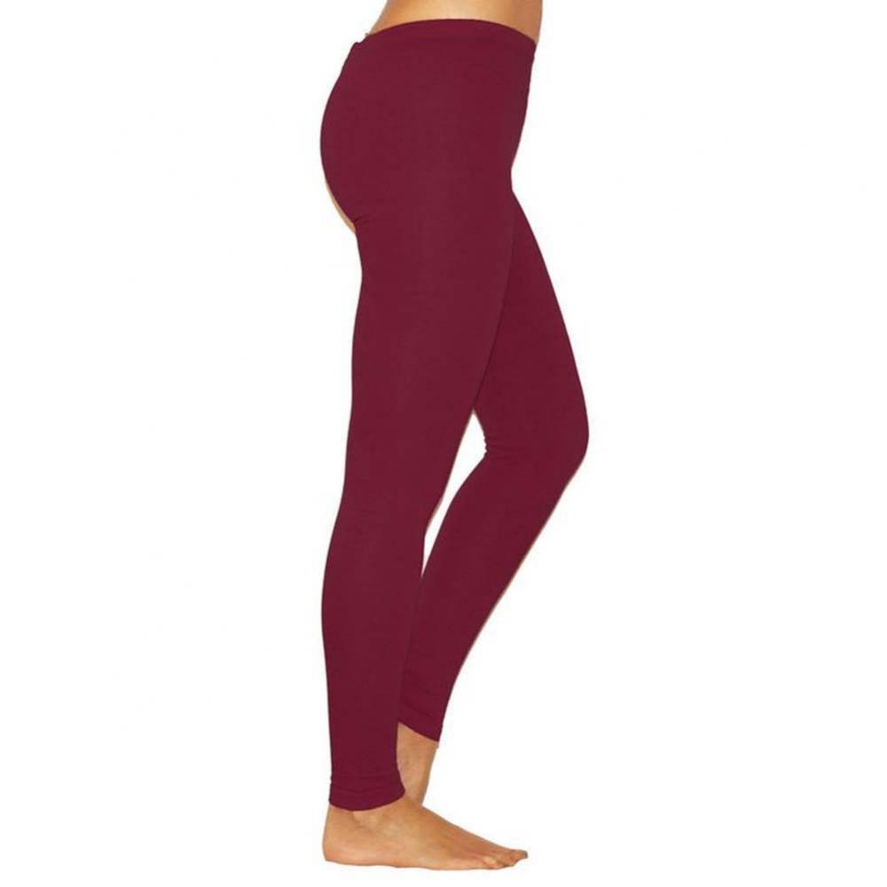 Autumn Spandex Polyester Casual Breathable Women Solid Color Stretchy High Waist Slim Tights Leggings Pencil Pants Trousers | 0 | TageUnlimited