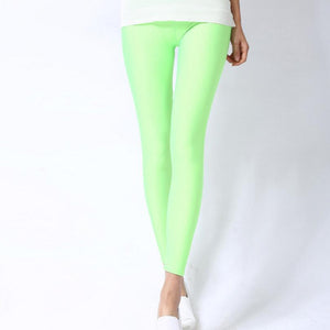 Solid Candy Neon Leggings for Women High Stretched Female Sexy Legging Pants Girl Clothing Leggins | 0 | TageUnlimited