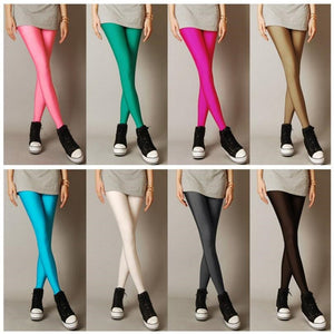 Solid Candy Neon Leggings for Women High Stretched Female Sexy Legging Pants Girl Clothing Leggins | 0 | TageUnlimited