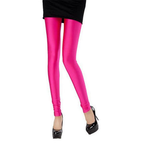 Solid Candy Neon Leggings for Women High Stretched Female Sexy Legging Pants Girl Clothing Leggins | 0 | TageUnlimited