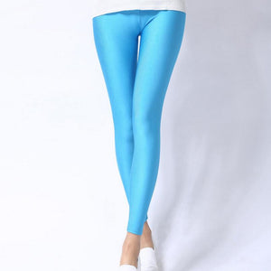 Solid Candy Neon Leggings for Women High Stretched Female Sexy Legging Pants Girl Clothing Leggins | 0 | TageUnlimited